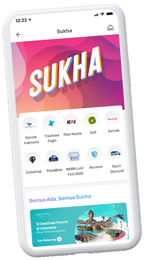 Tampilan aplikasi promo